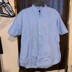 Light blue Ralph Lauren Mens Garment-dyed oxford shirt